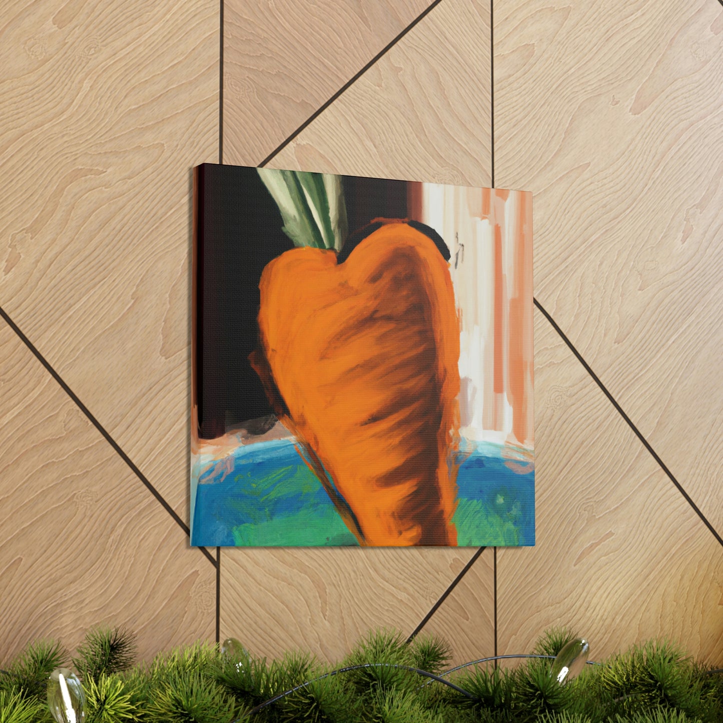 Carrot's Expressionist Glow - Canvas