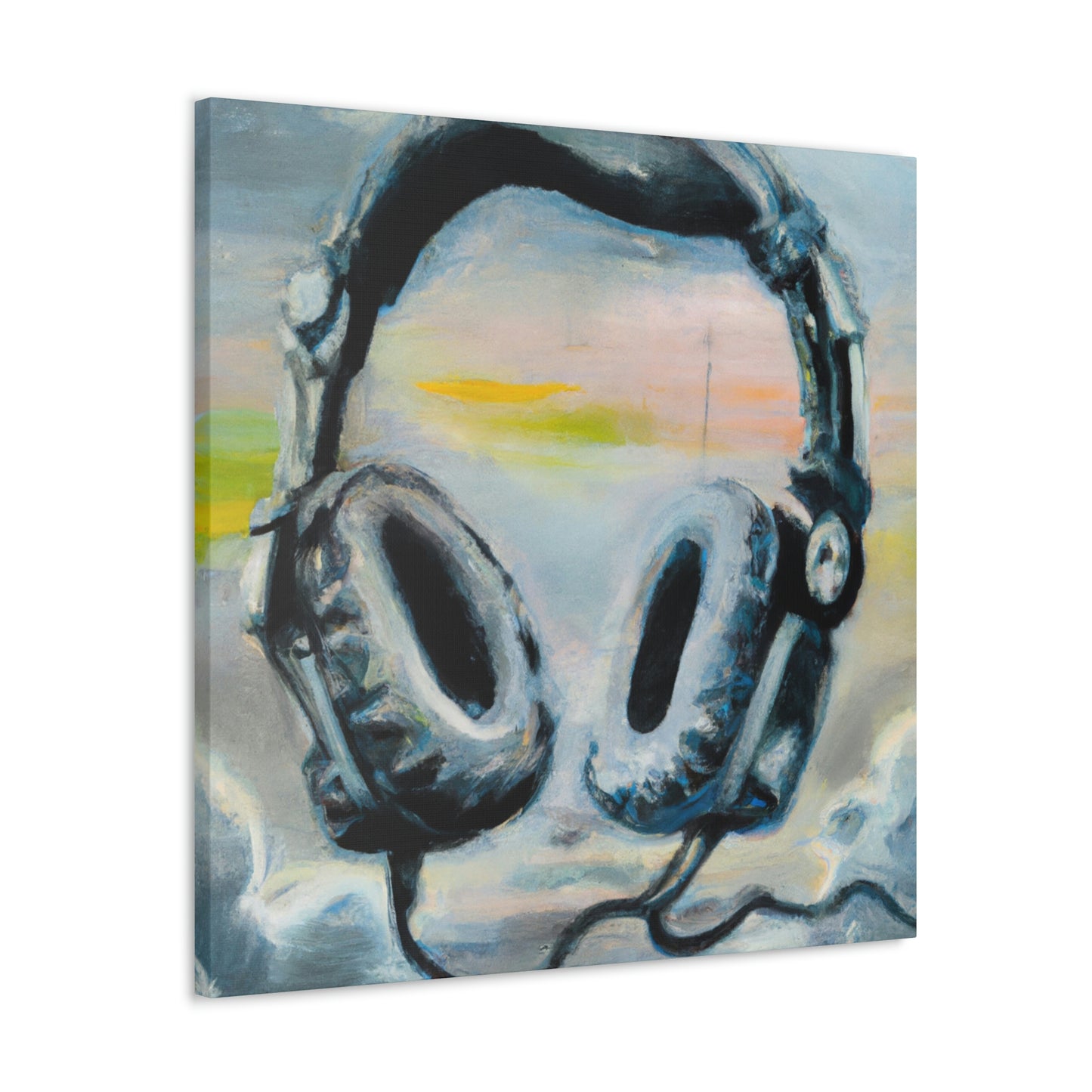 "Headphones in Expressionism" - Canvas