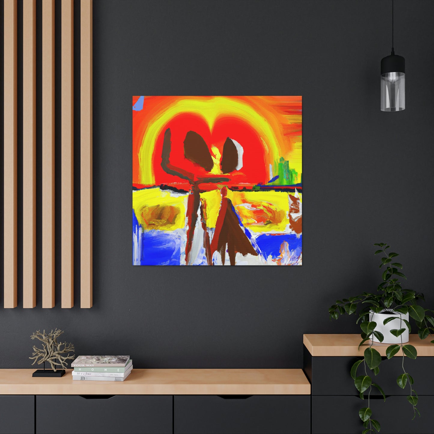 Love at Sunset - Canvas