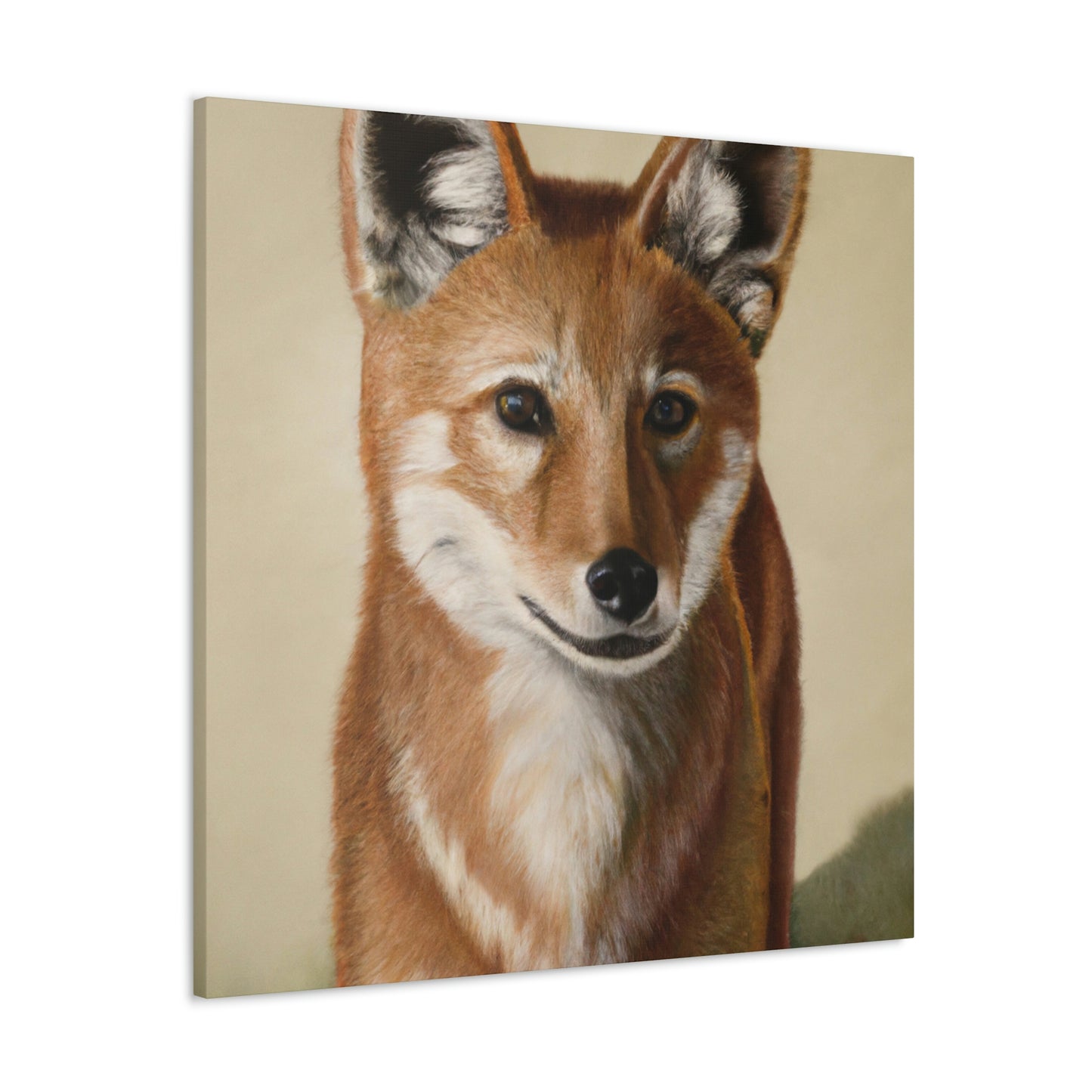 Dhole in Hyperrealism - Canvas