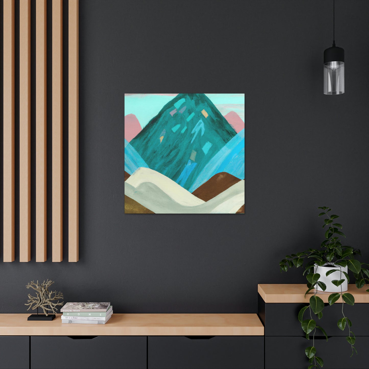 "Mountain Stillness Peaceful" - Canvas