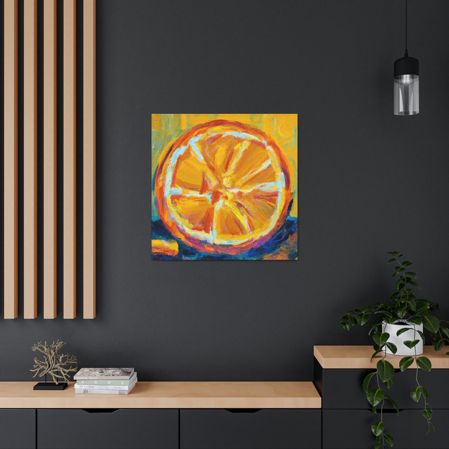 "Orange Glow of Expressionism" - Canvas