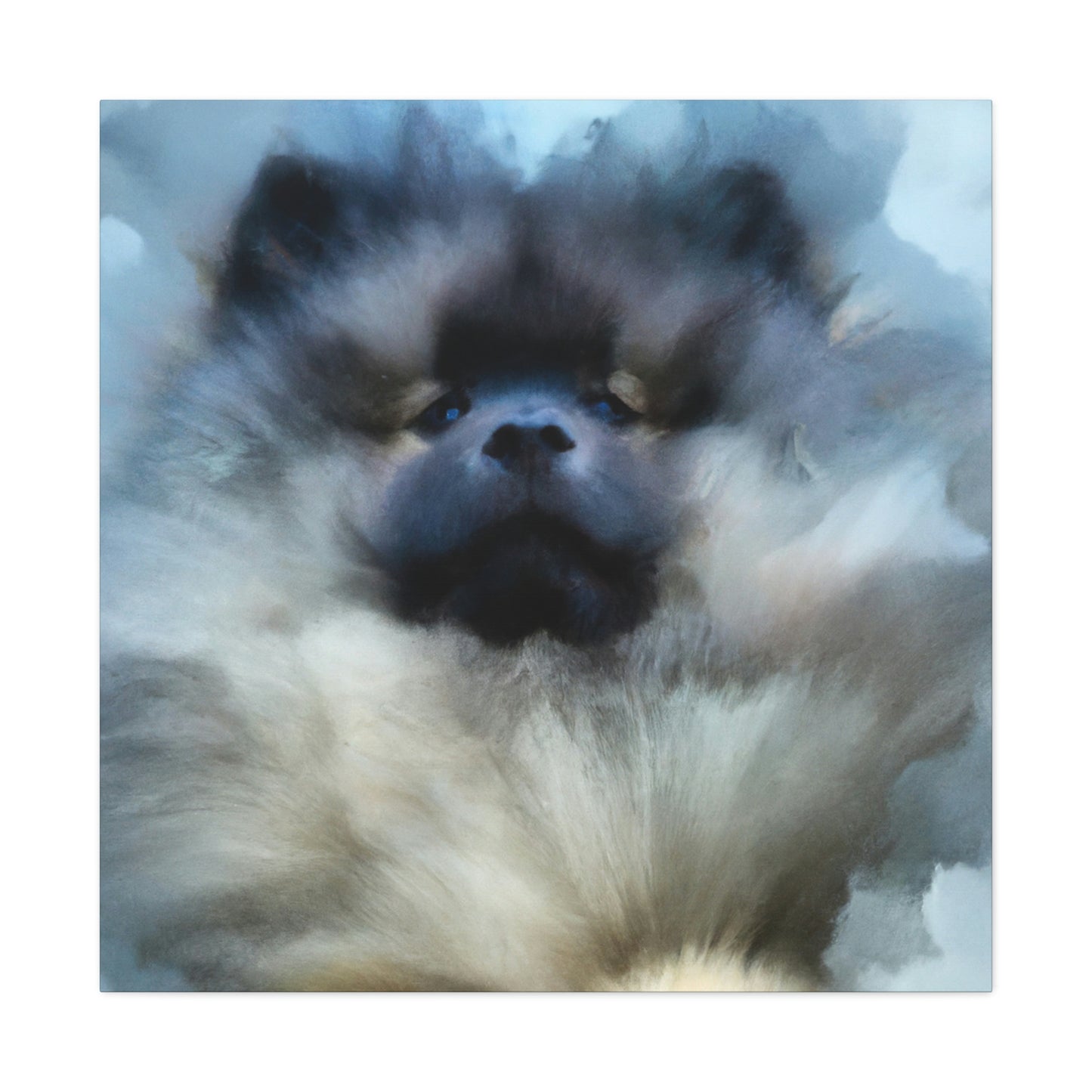 Keeshond in Abstract - Canvas