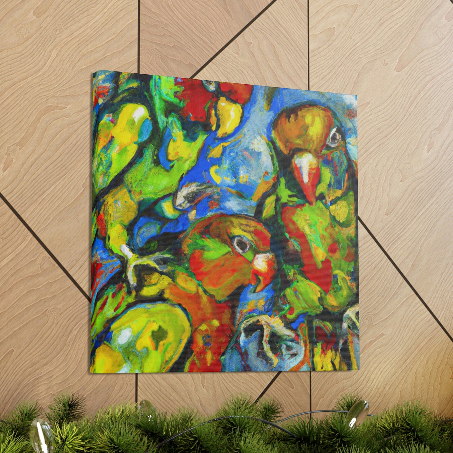 "Conures in a Dreamscape" - Canvas