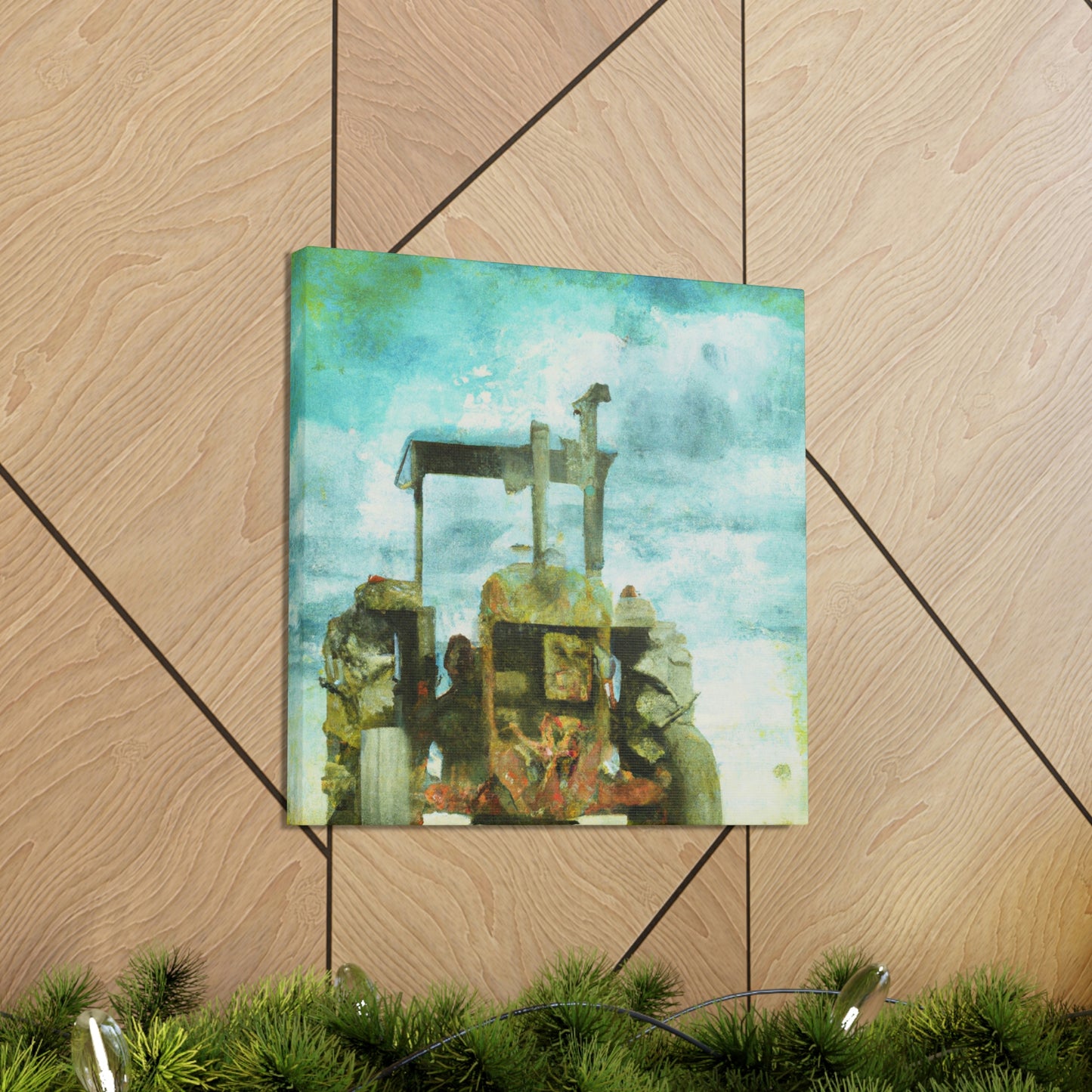 "Tractor in Surrealism" - Canvas