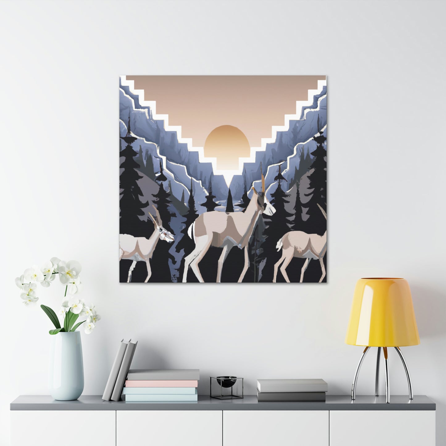 "Chamois Gleaming Symphony" - Canvas