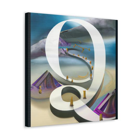 "Q in Art Deco" - Canvas