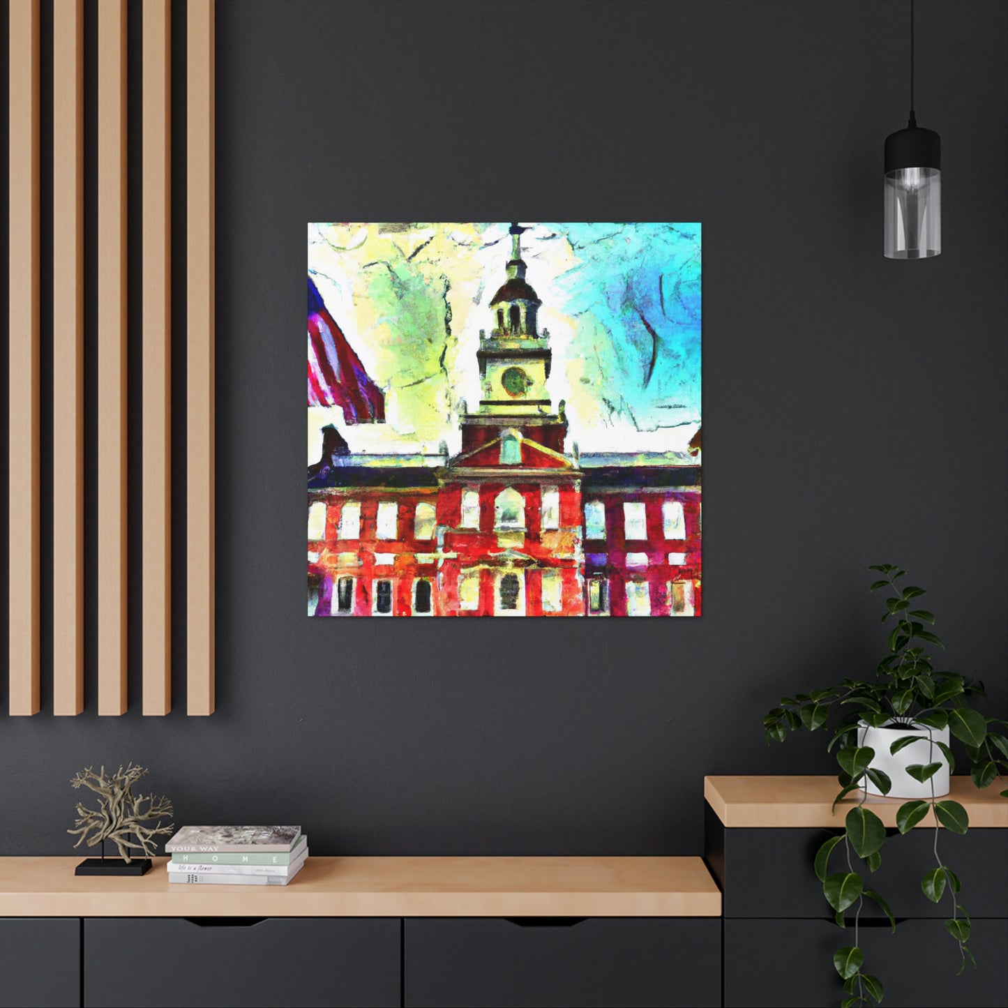 Independence Hall Reflected - Canvas