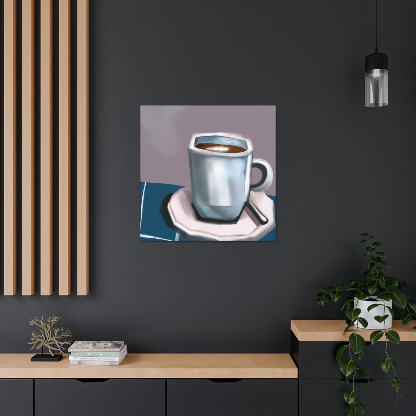 Cup of Joyful Coffee - Canvas