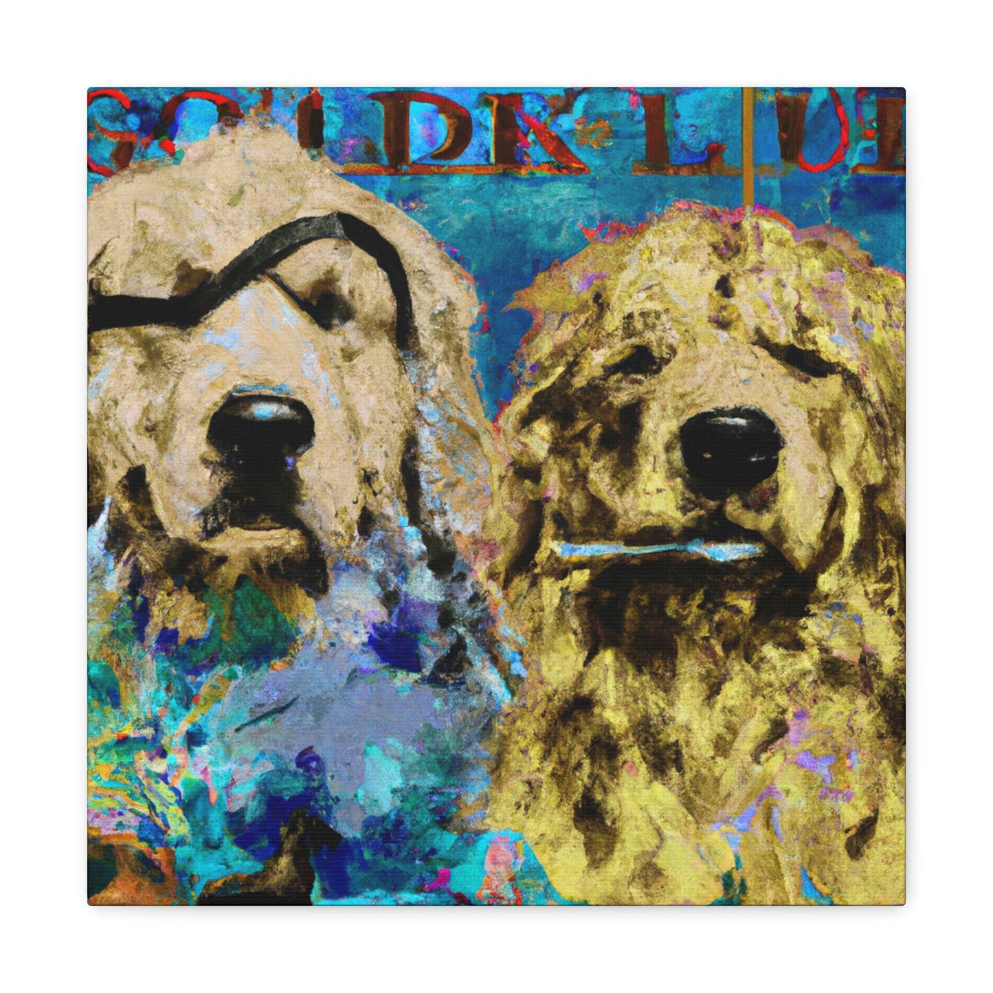 "Golden Retriever Repose" - Canvas