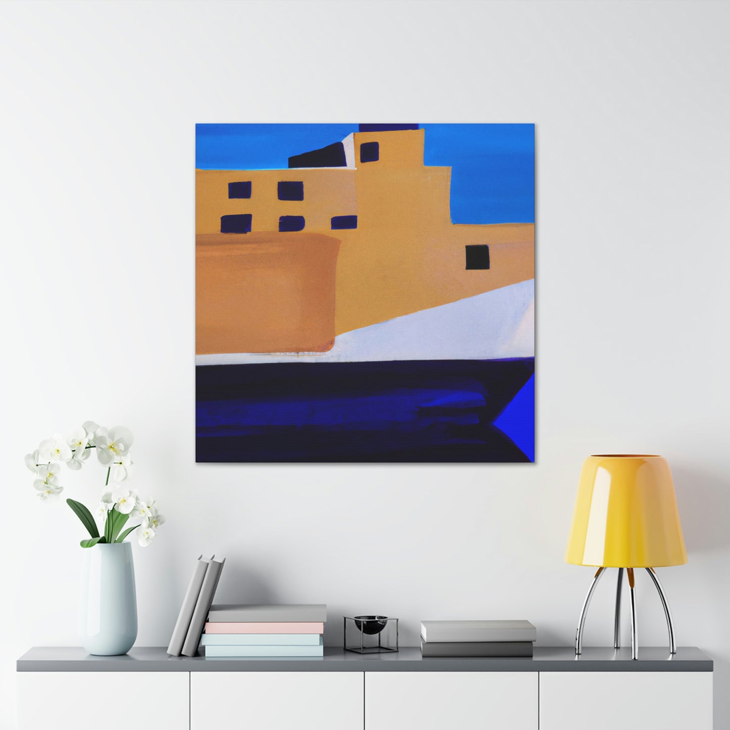 Ferry Minimalism Painting - Canvas