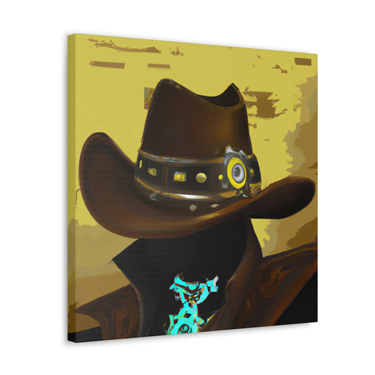 Cowboy in Steampunk Gear - Canvas