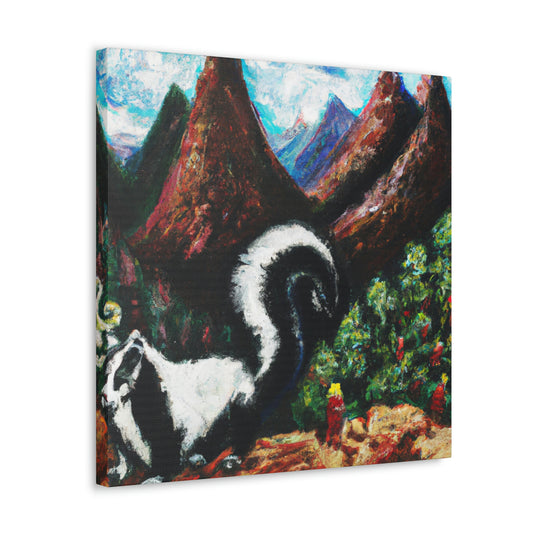 Skunks at Dawn - Canvas