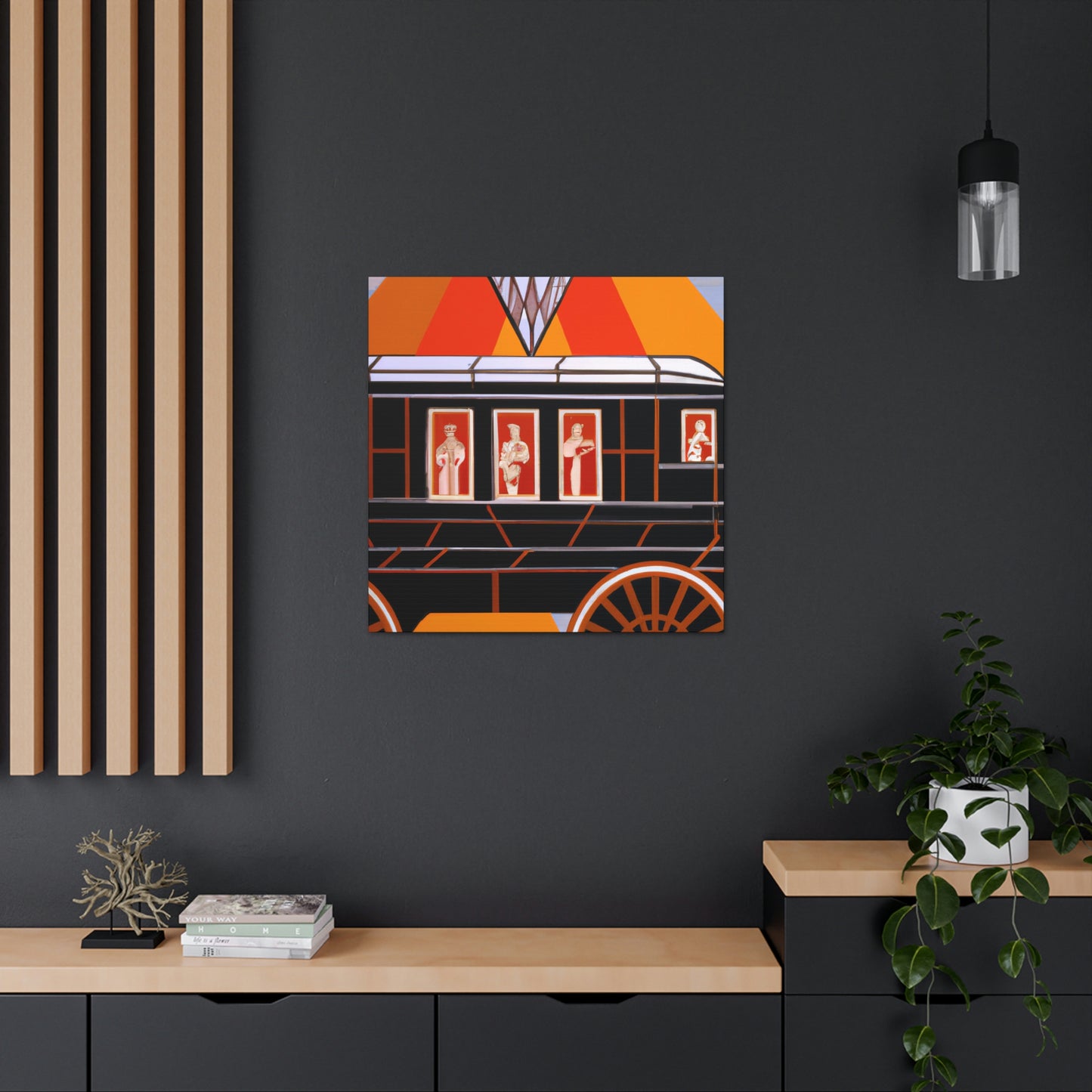 "Wheeling Art Deco Dream" - Canvas