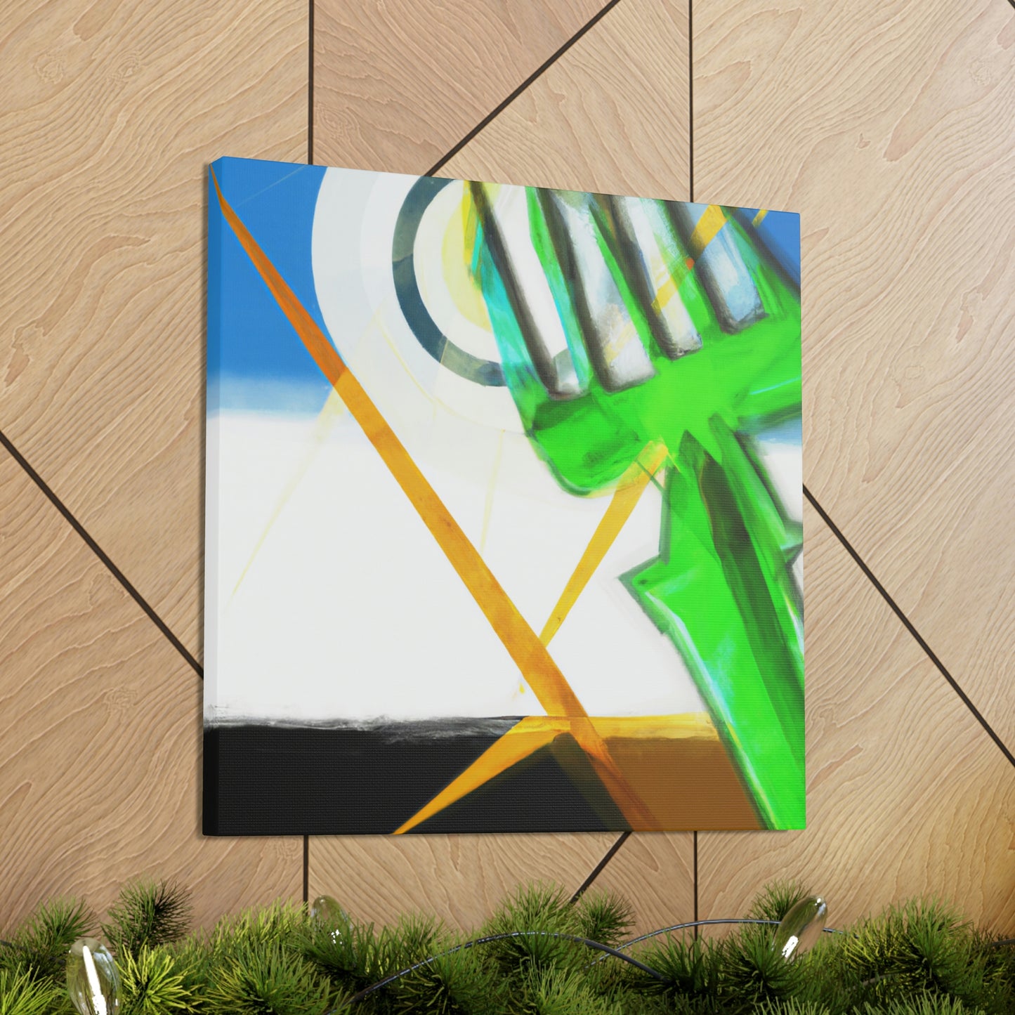 "Pitchfork in Art Deco" - Canvas