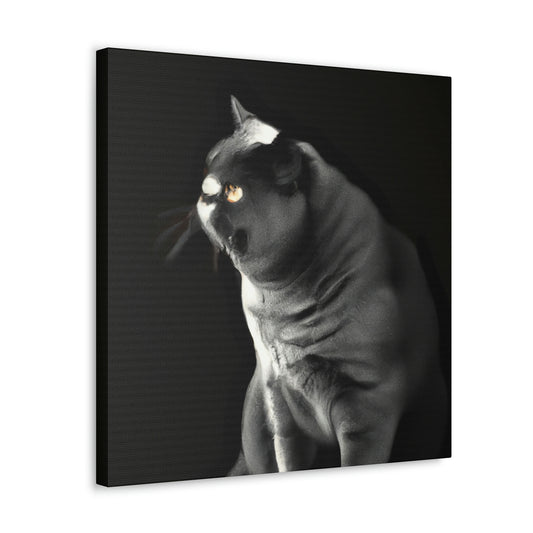 "British Shorthair Slumber" - Canvas