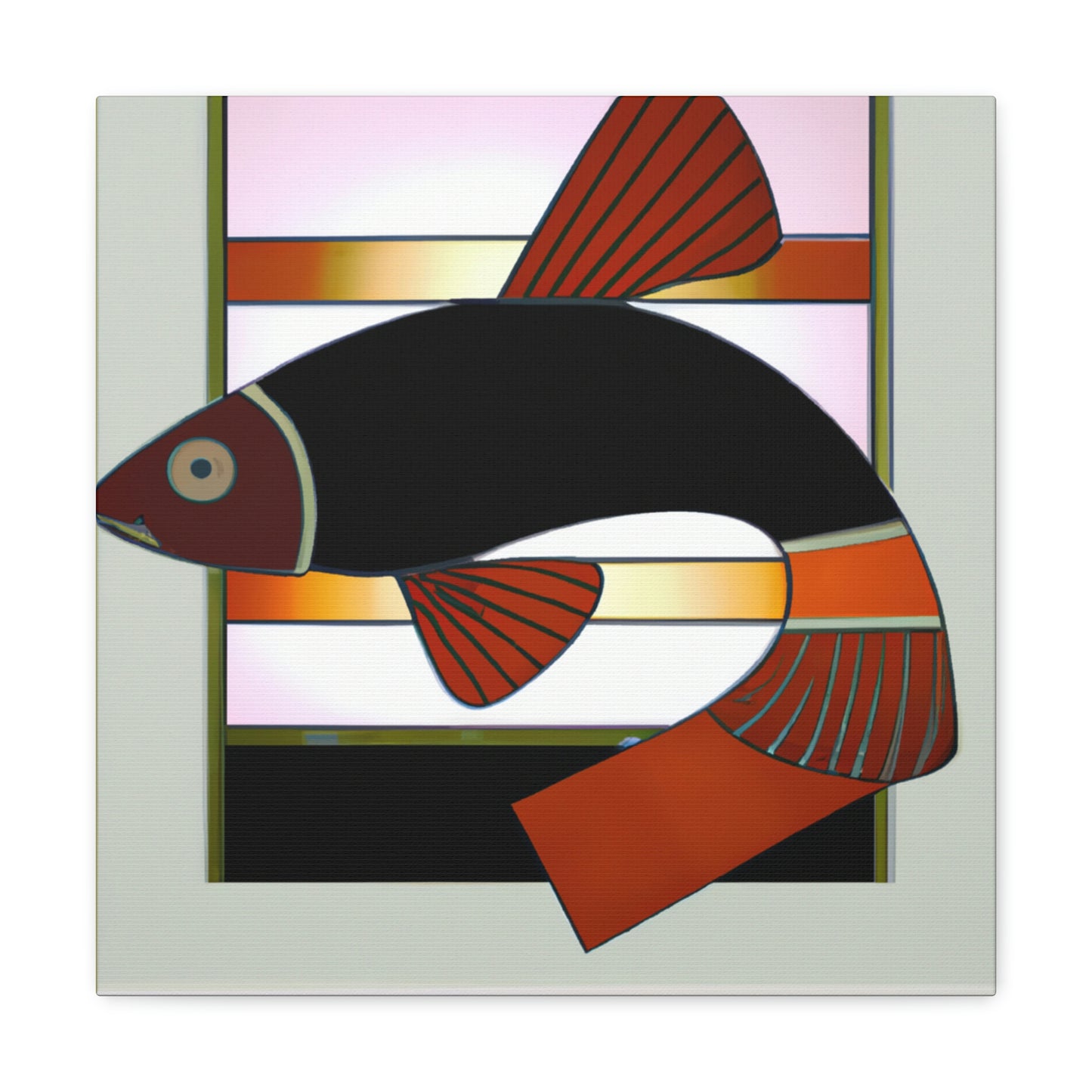 Dazzling Deco Killifish - Canvas