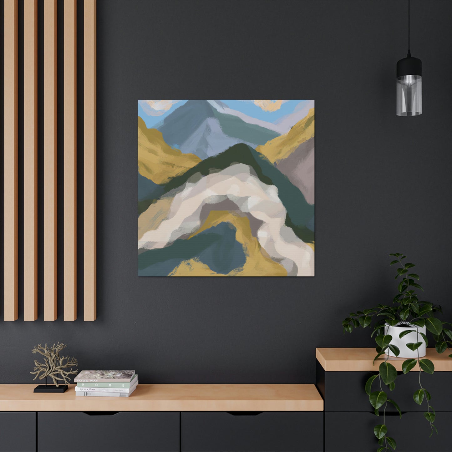 Mountain Majesty Abstract - Canvas