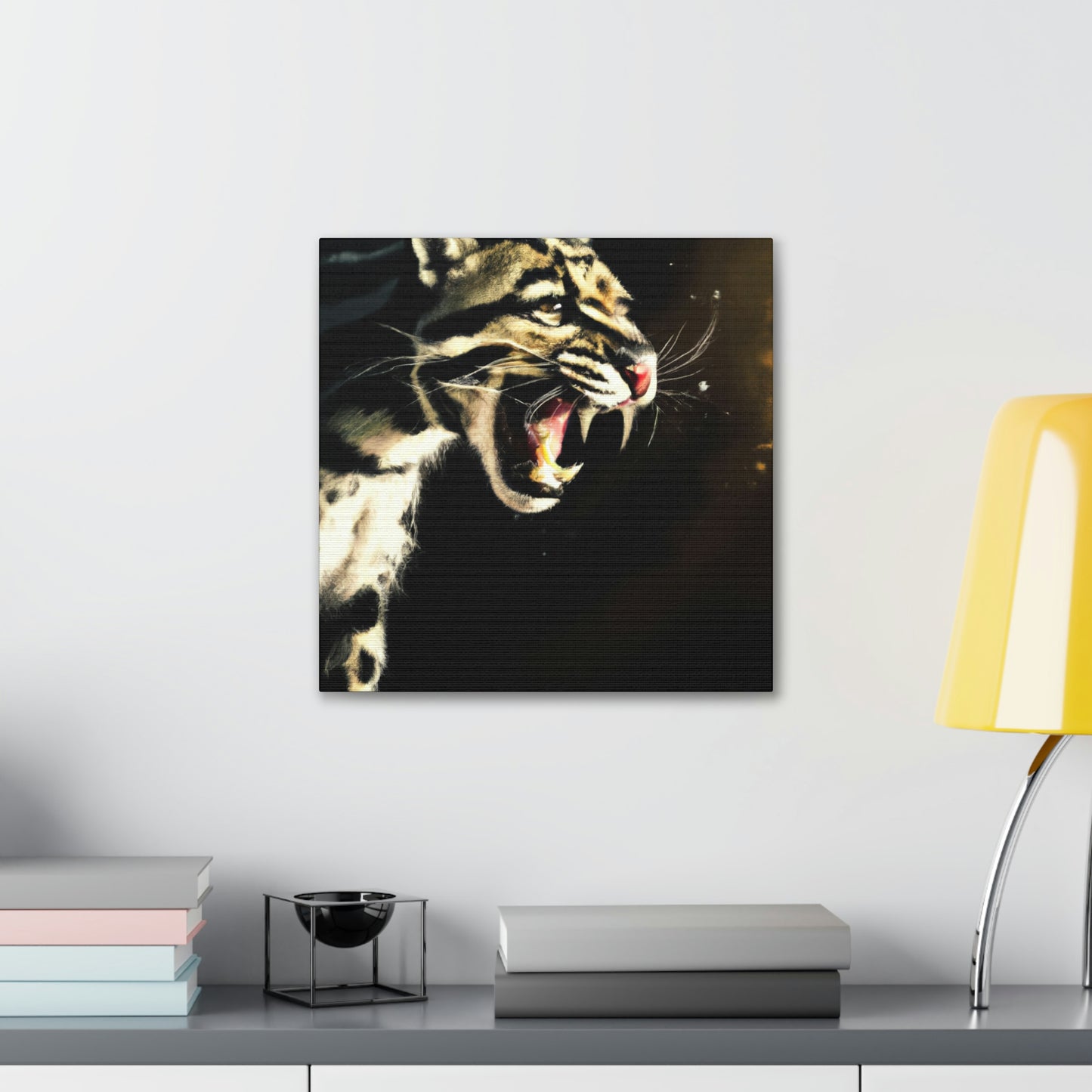 "Clouded Leopard Majesty" - Canvas