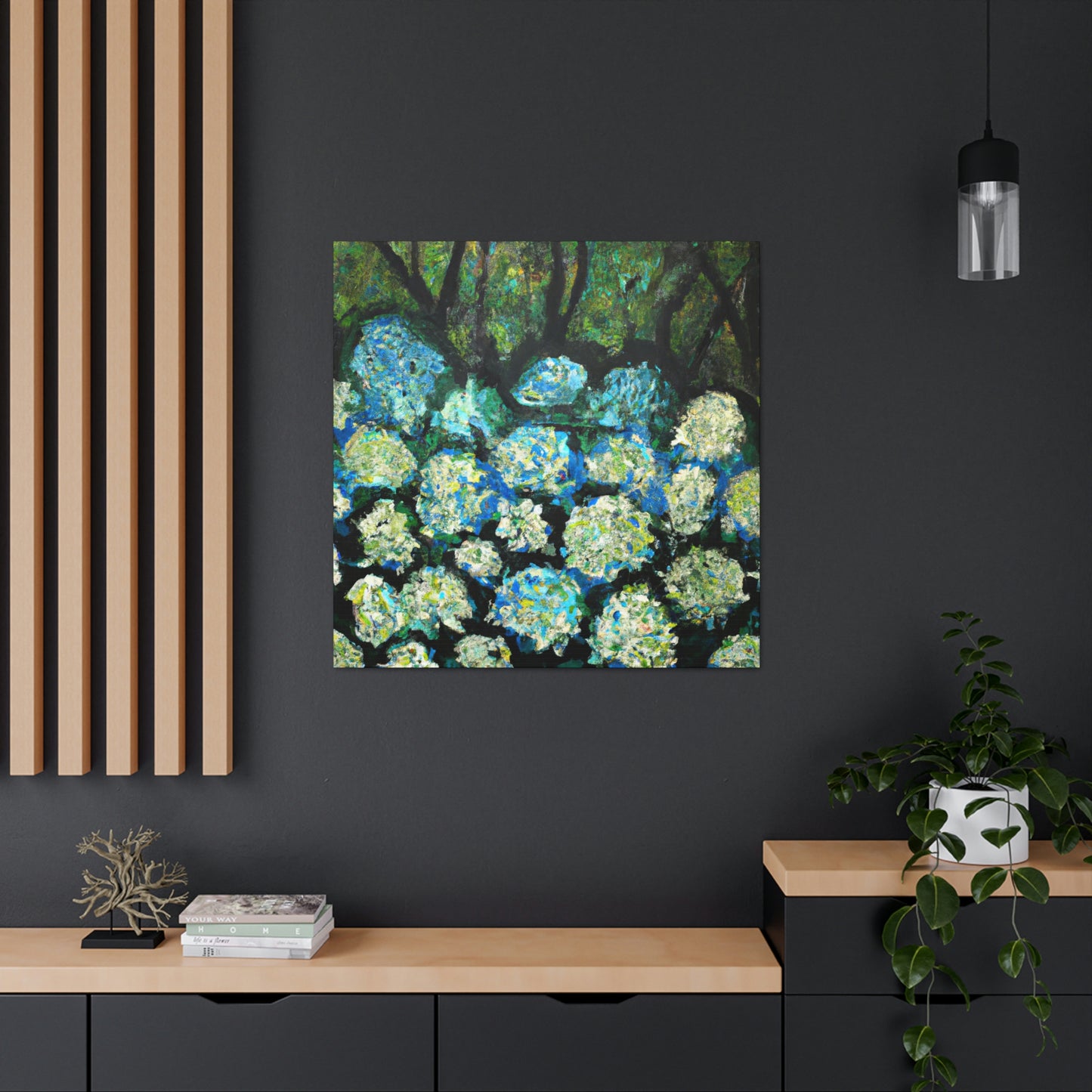 "Hydrangea Abstraction Bliss" - Canvas