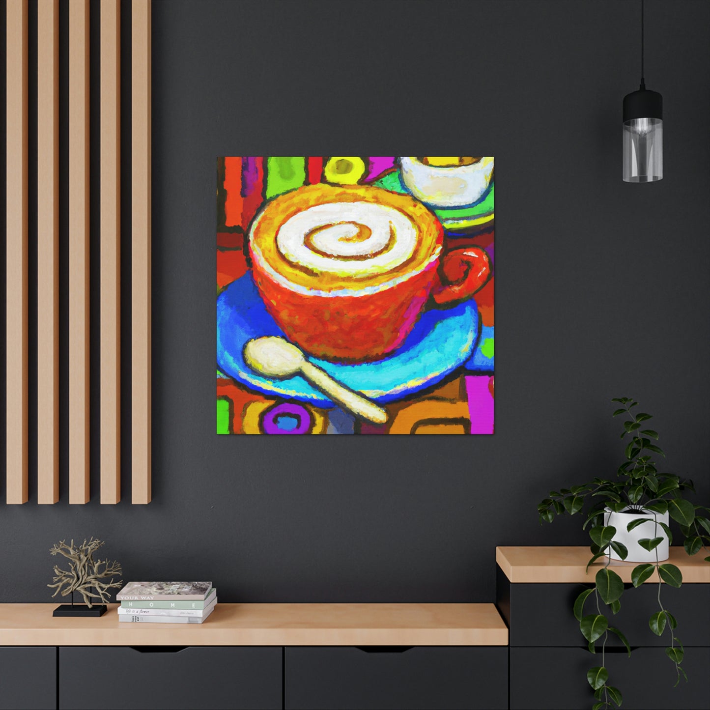 "Cappuchino in Fauvism." - Canvas