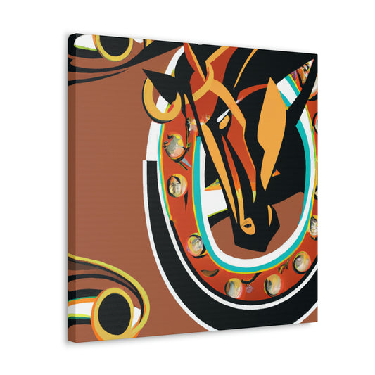 "Horseshoe Art Deco" - Canvas