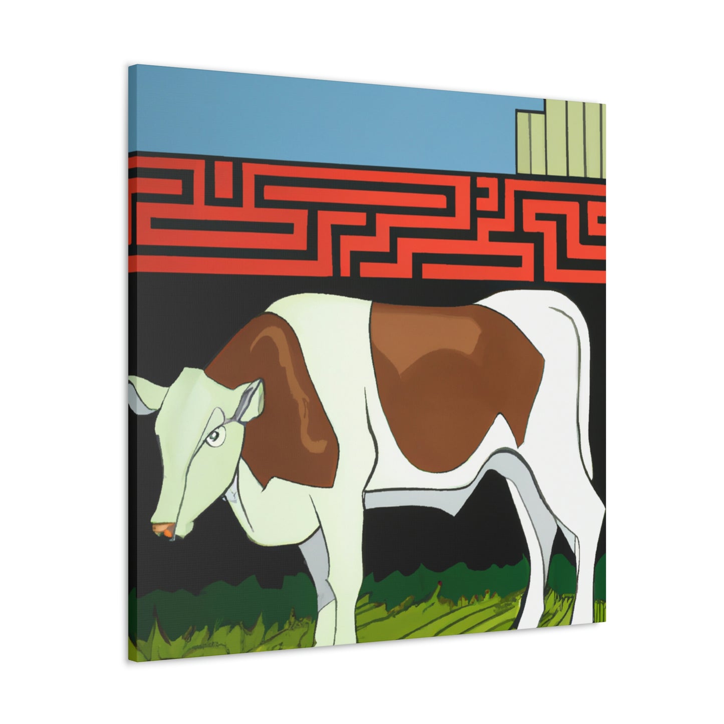 Calves in Art Deco - Canvas