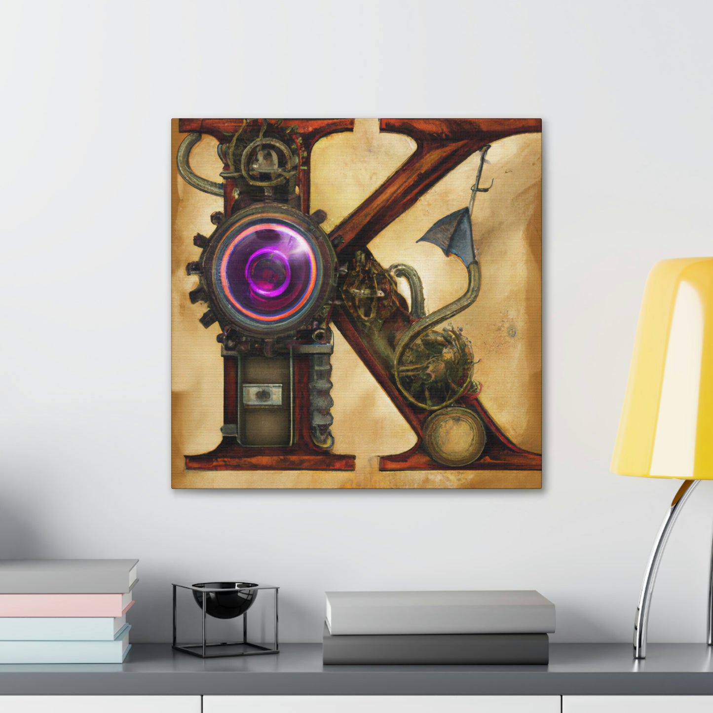 "Steampunk K. Portrait" - Canvas