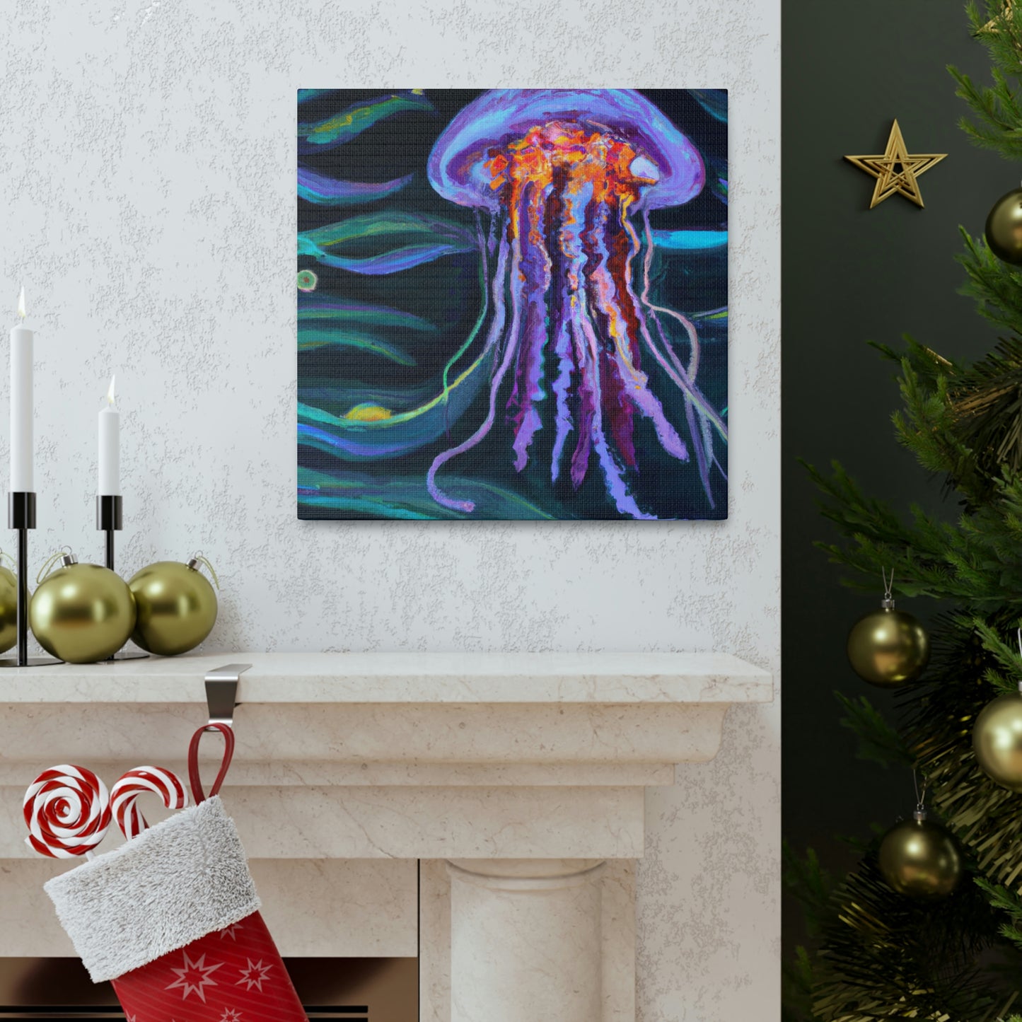 "Jellyfish Dream Streams" - Canvas