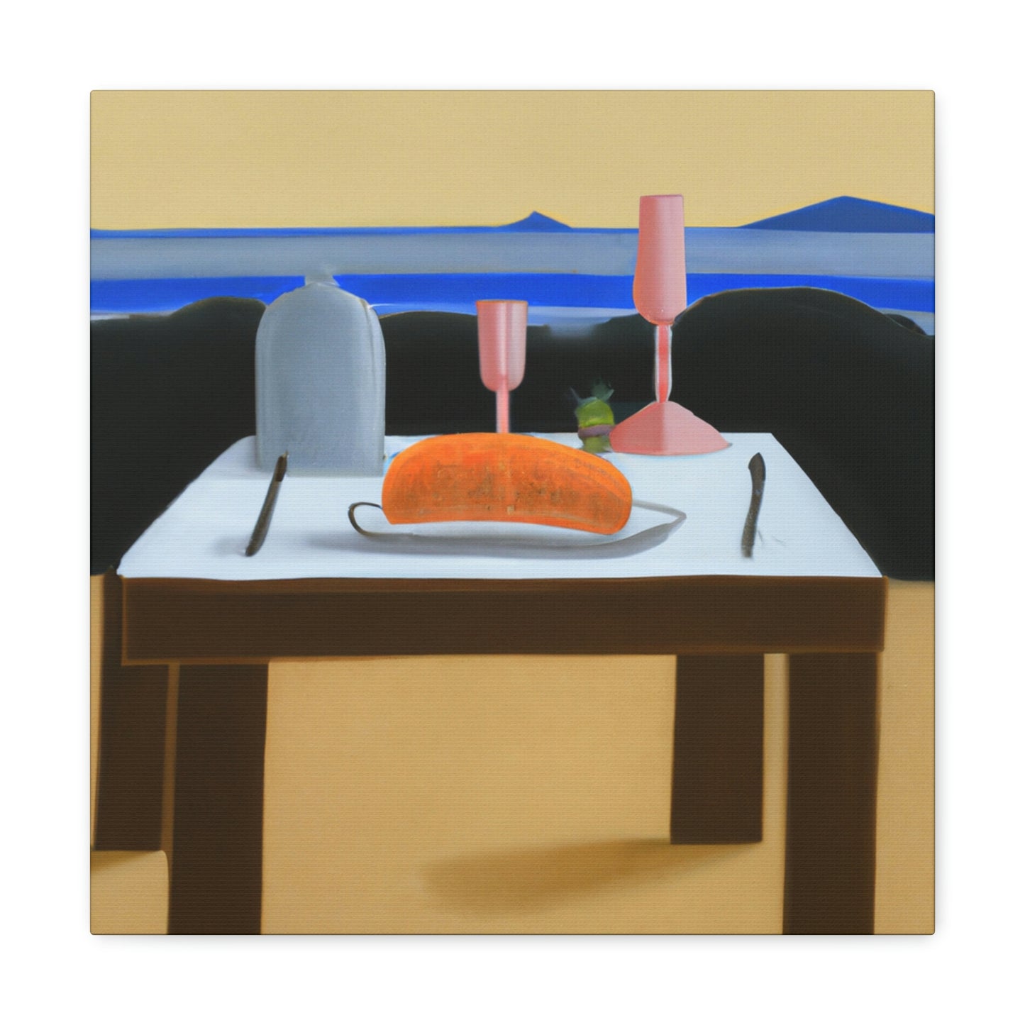 "Dinner Set Minimalism" - Canvas