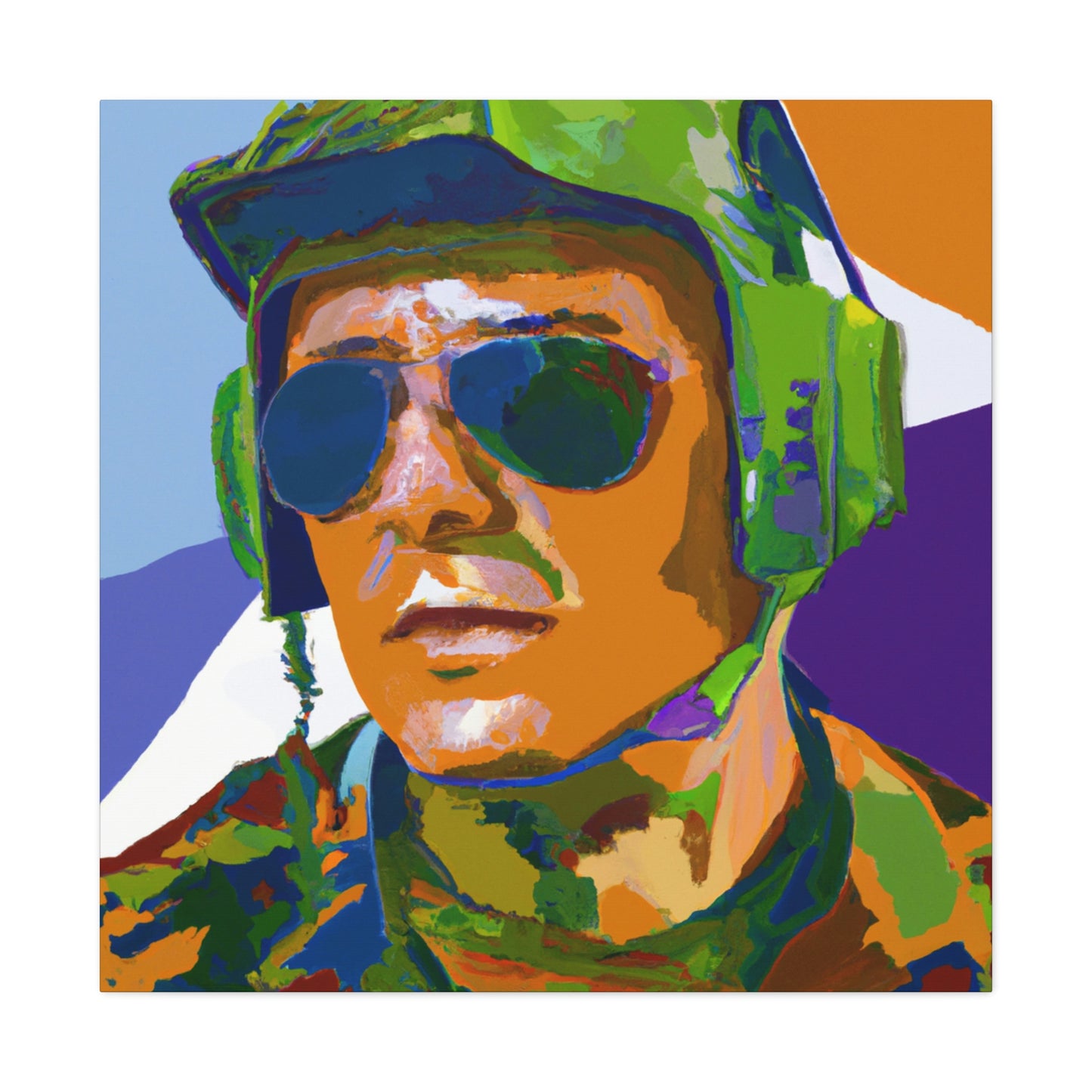 Pilot in Pop Art - Canvas