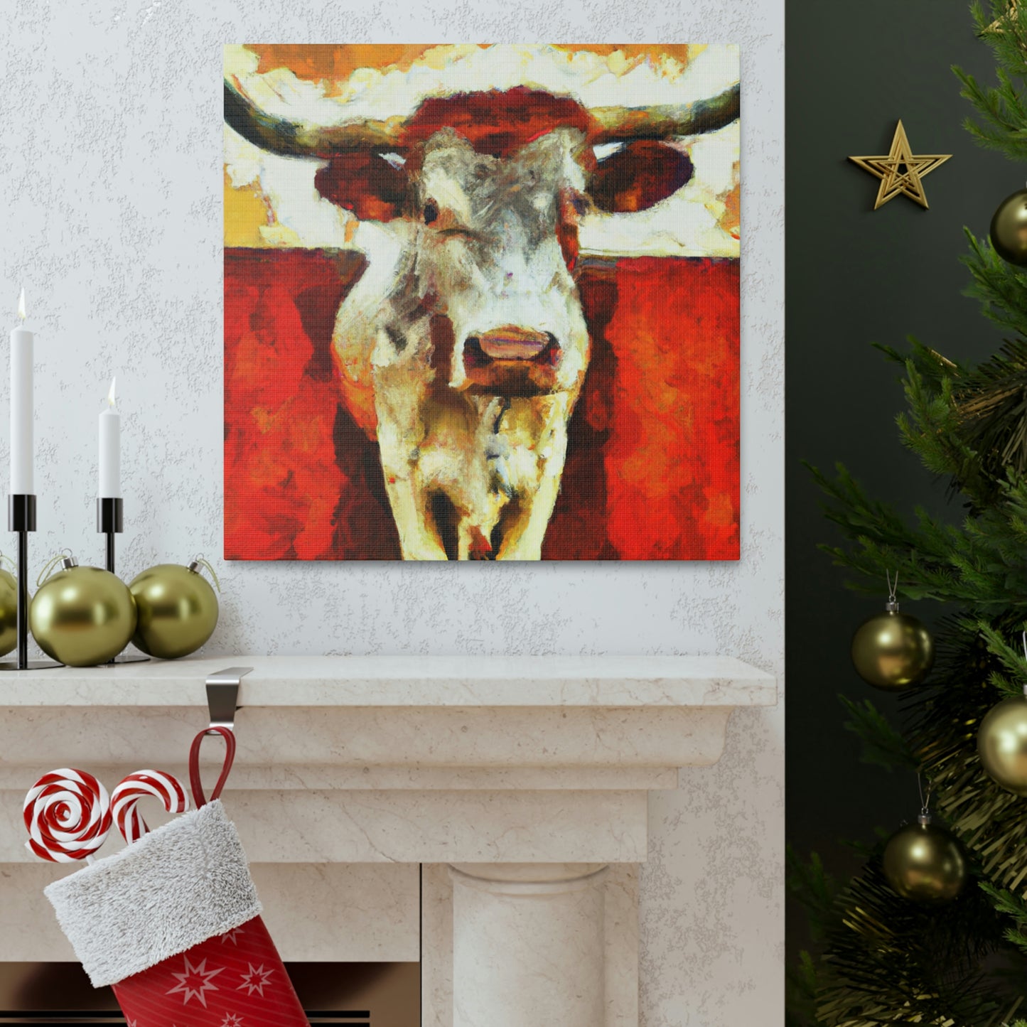 "Texas Longhorn Majesty" - Canvas