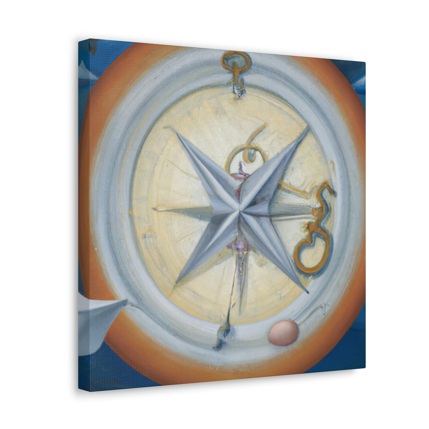 "Compass in Minimalism" - Canvas