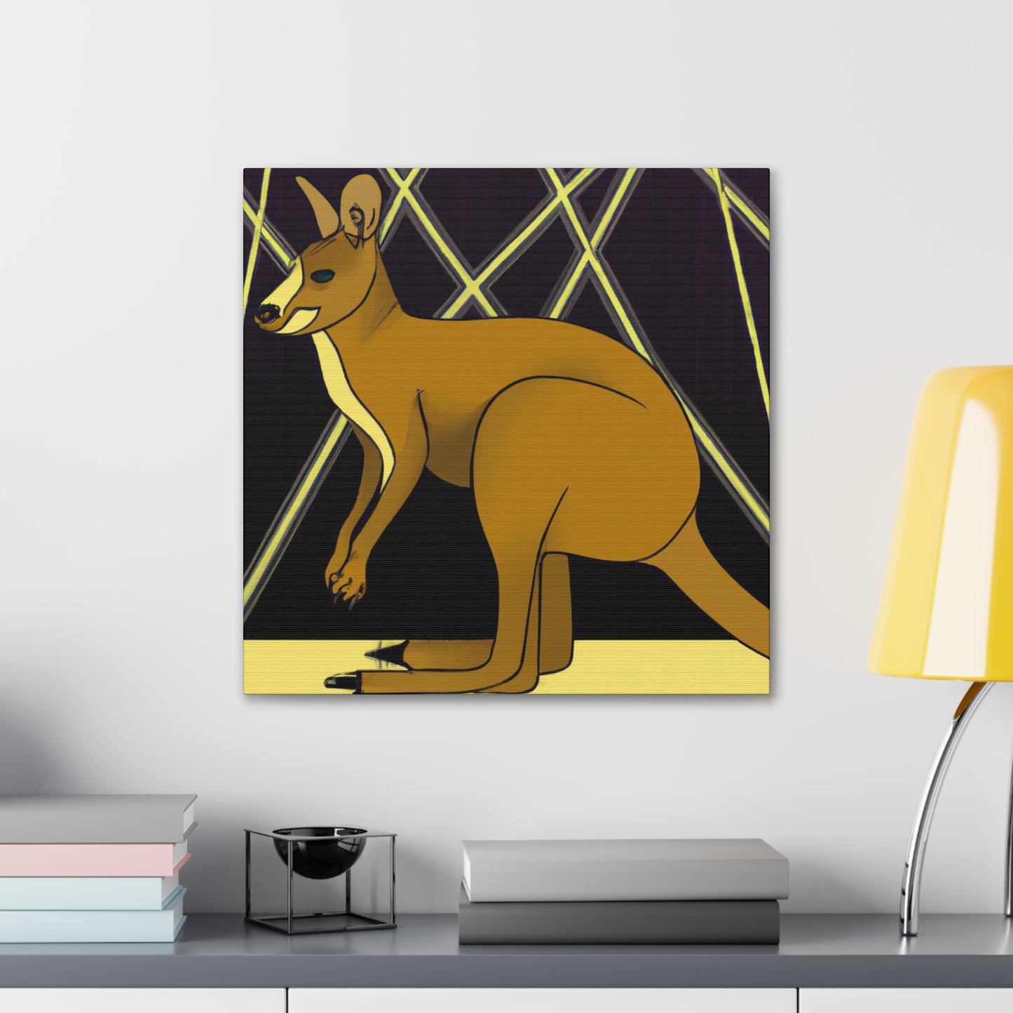 "Gleaming Wallaby Splendor" - Canvas