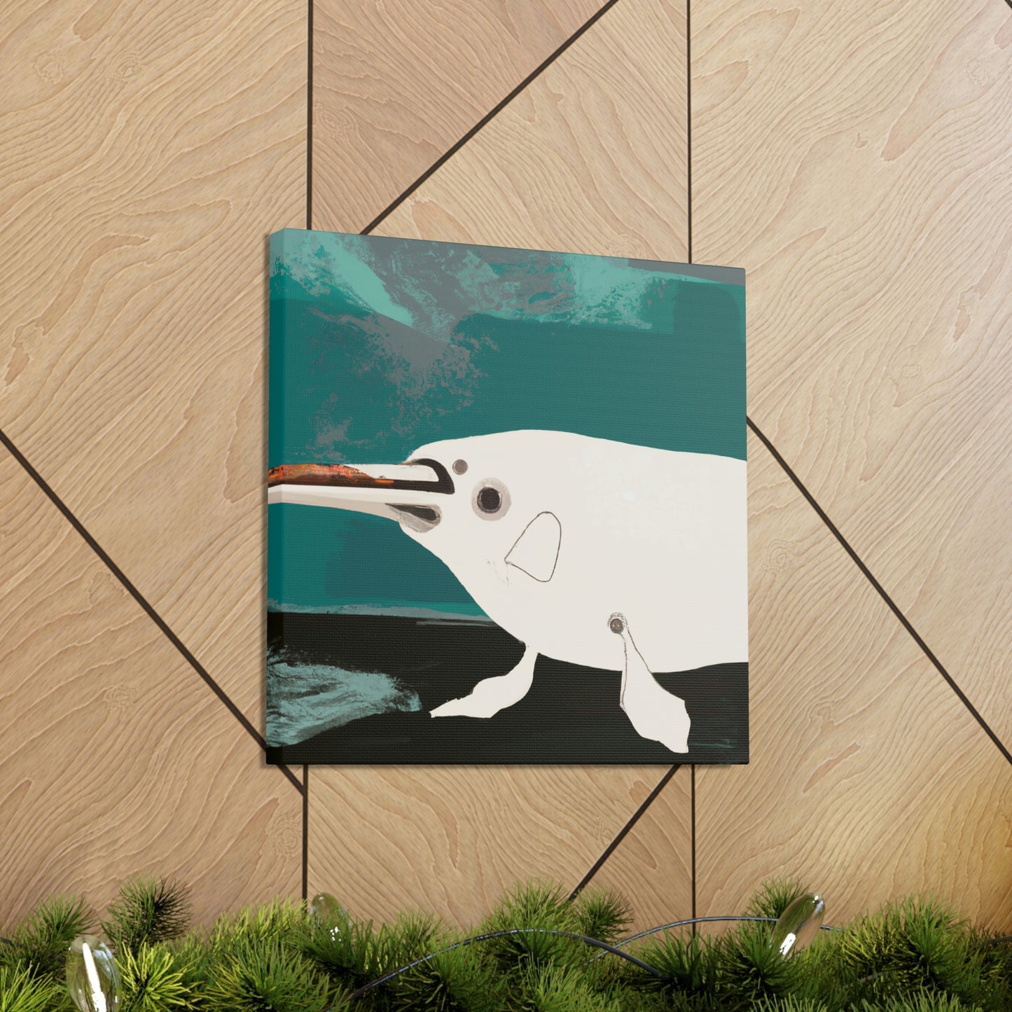 "Narwhal Dreaming Blue" - Canvas