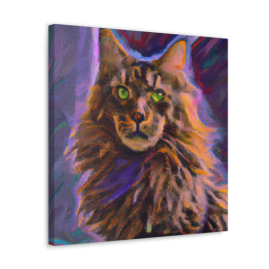 Fur of Maine Coon - Canvas