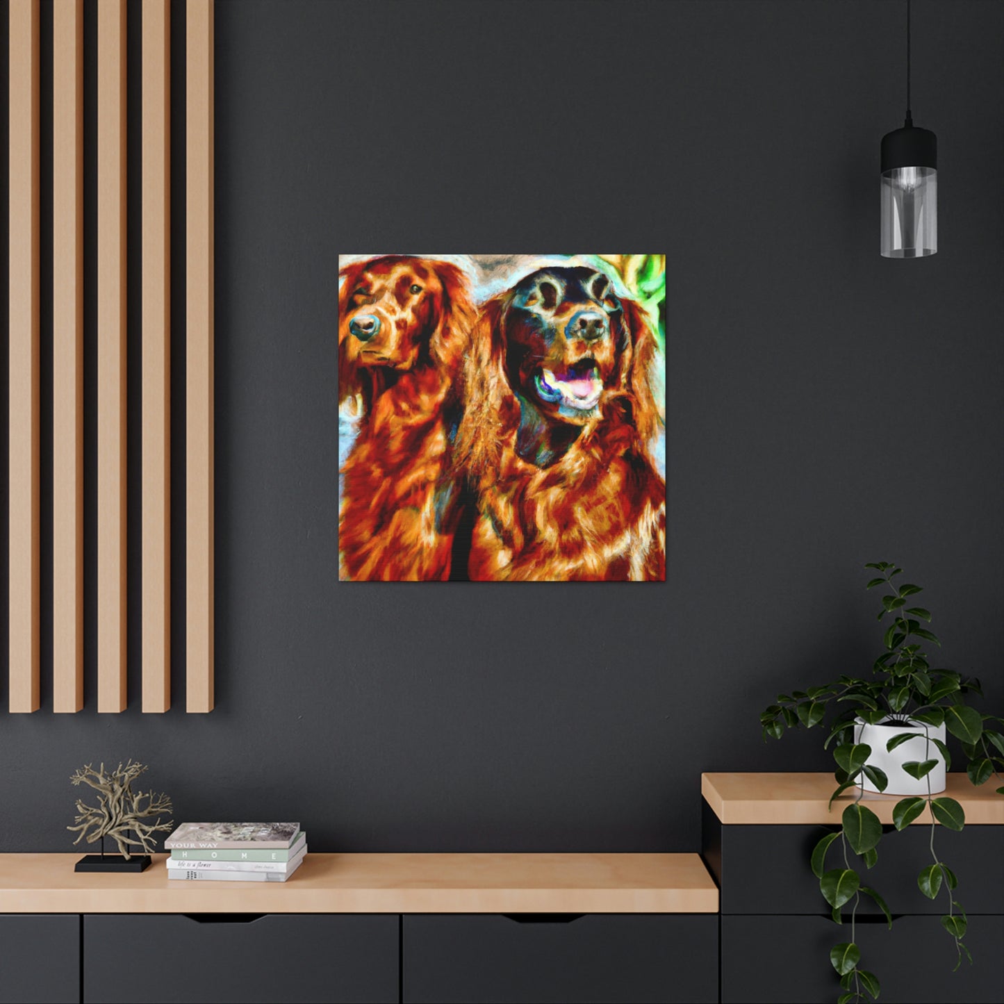 Irish Setter Symphony. - Canvas