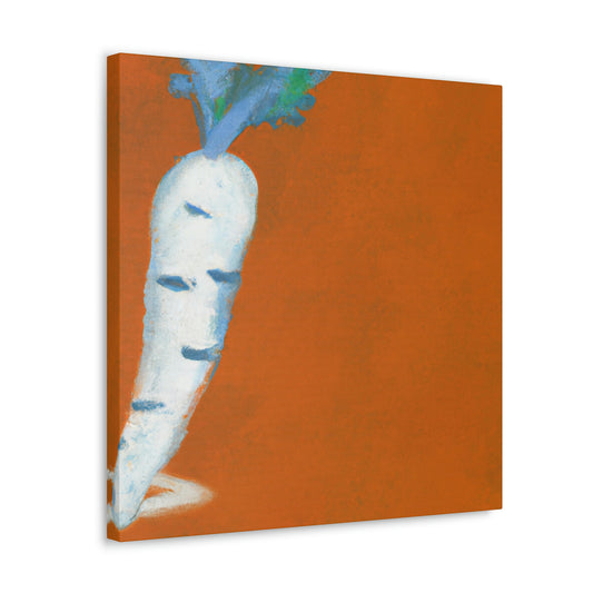 "Carrot: Minimalist Reflection" - Canvas