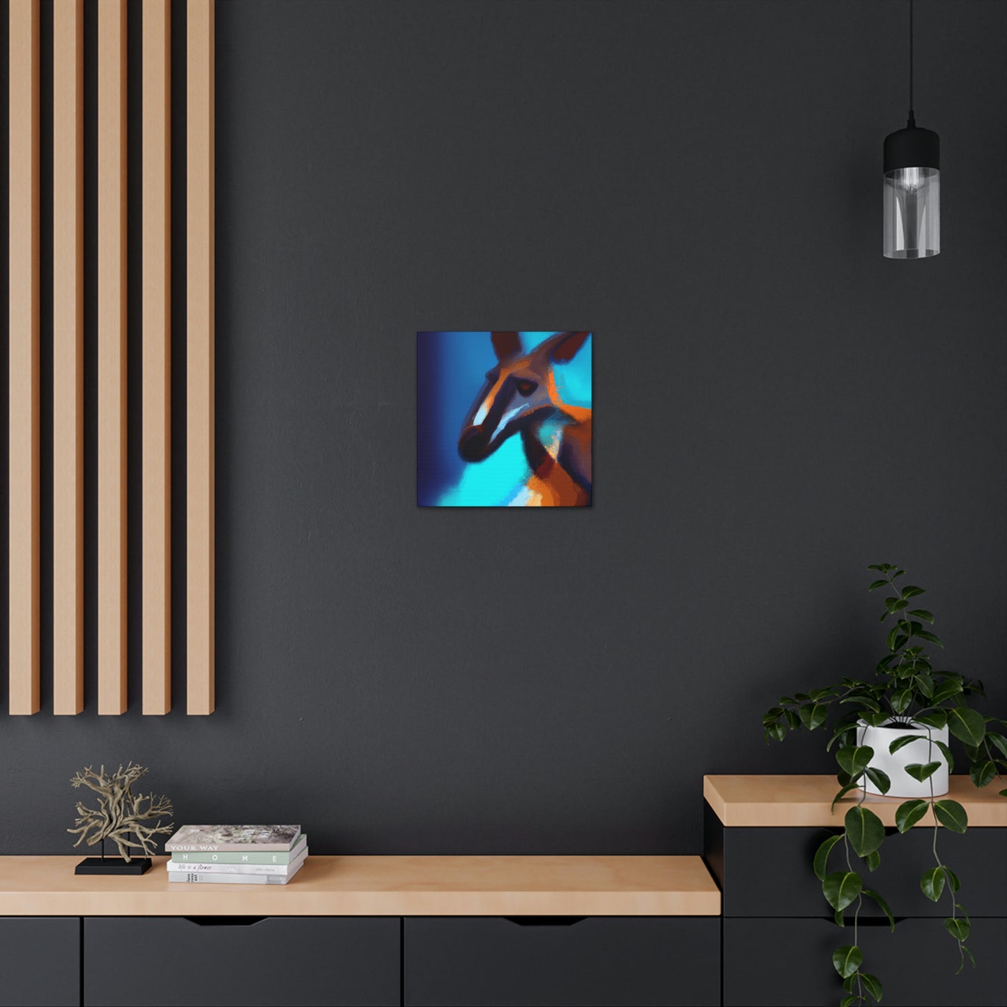 Kangaroo in Abstract - Canvas