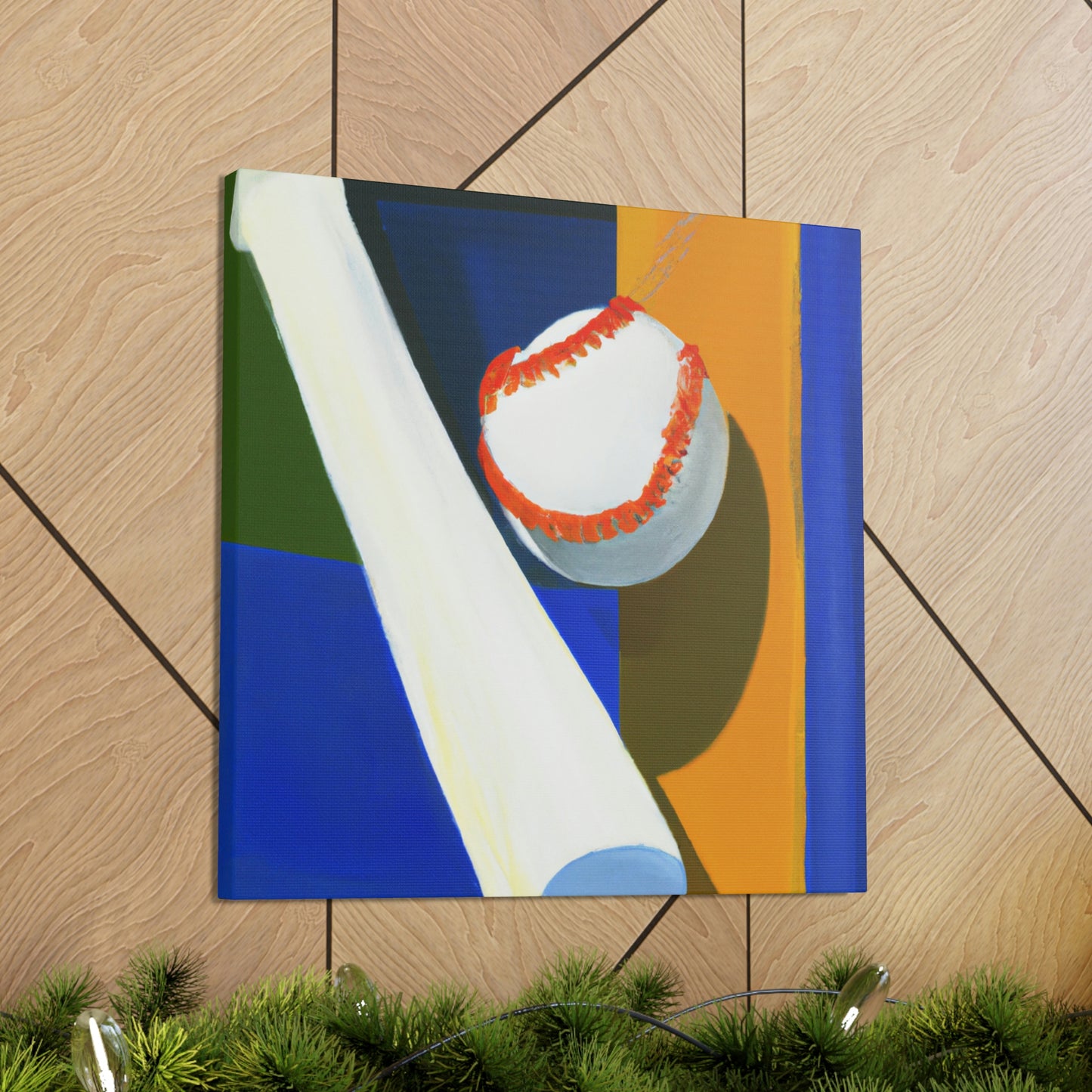 Baseball's Minimalism - Canvas