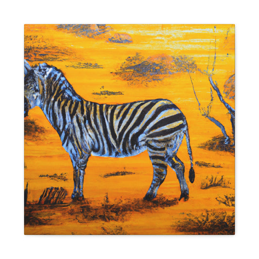 Zebra in Baroque - Canvas