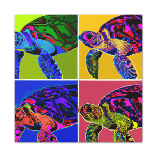 "Sea Turtles Pop Art" - Canvas