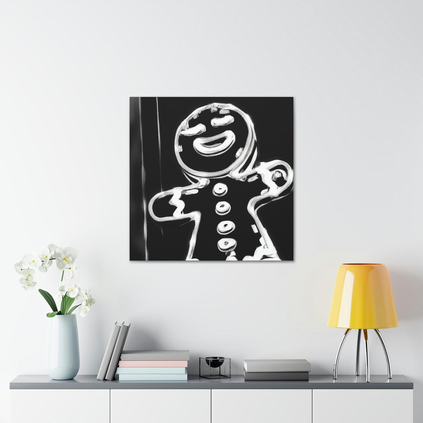 Gingerbread Man Dreaming - Canvas