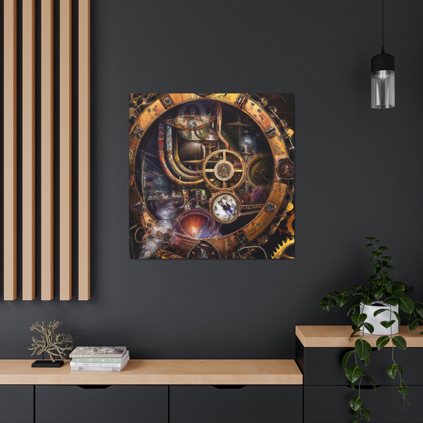 "Clockwork Dreams Unfold" - Canvas