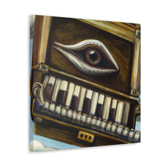 "Harmonica's Surreal Melody" - Canvas