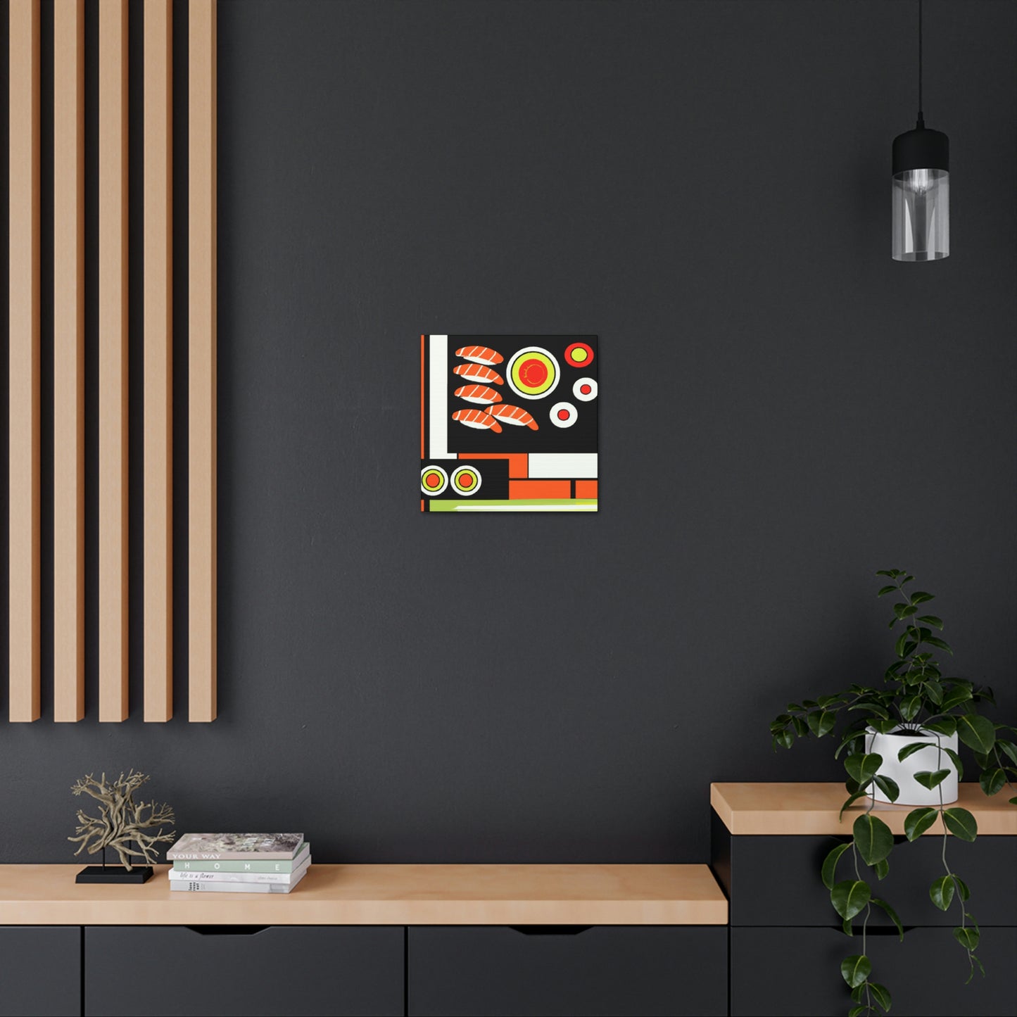 "Delicate Deco Sushi Art" - Canvas