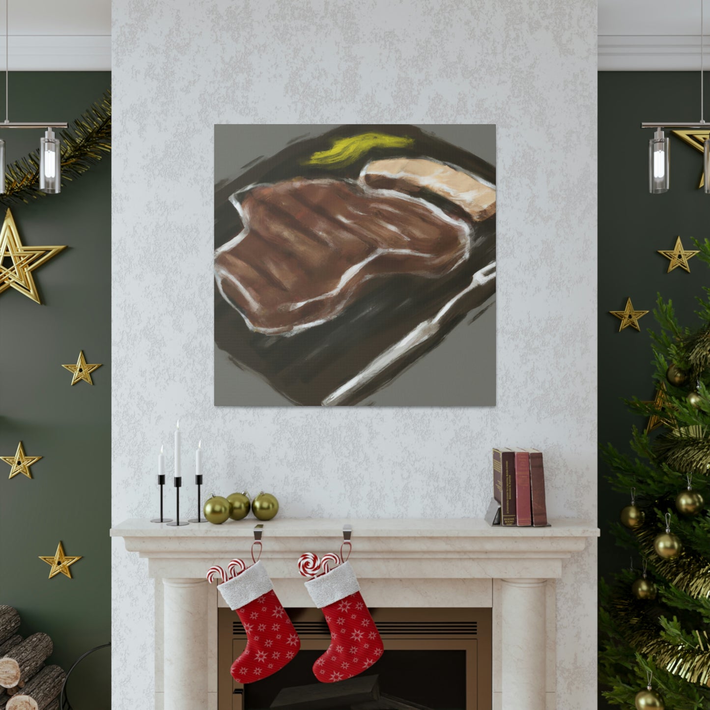 "Steak Barbecue Delights" - Canvas