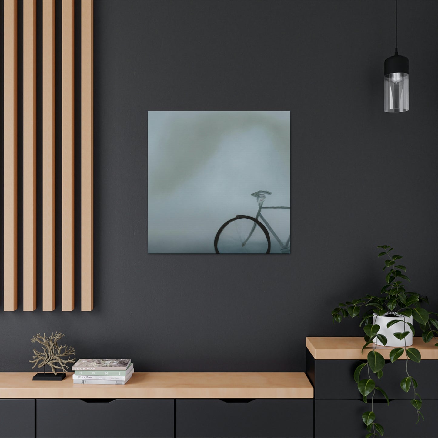 "Bicycle in Minimalism" - Canvas