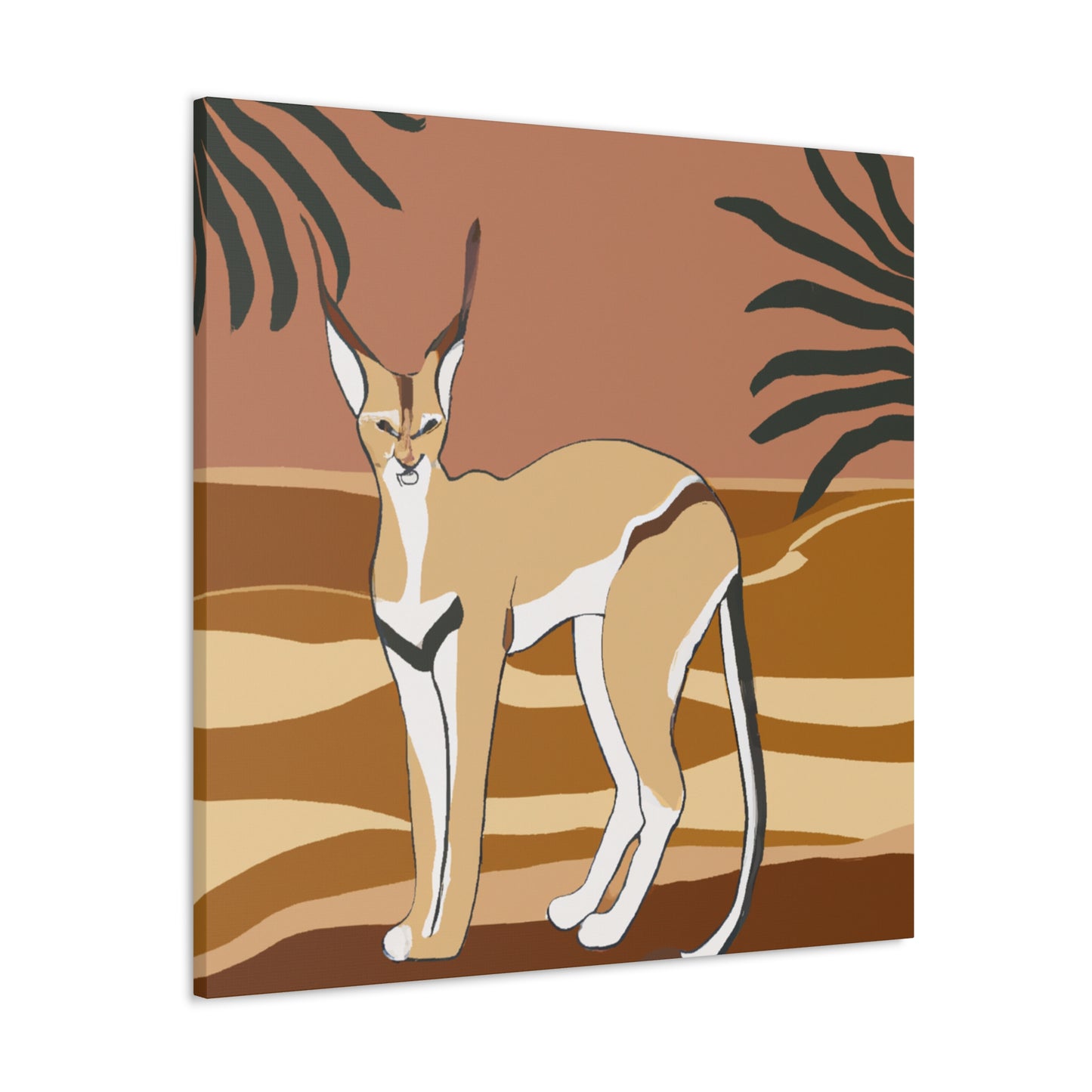 "Caracal's Deco Dream" - Canvas