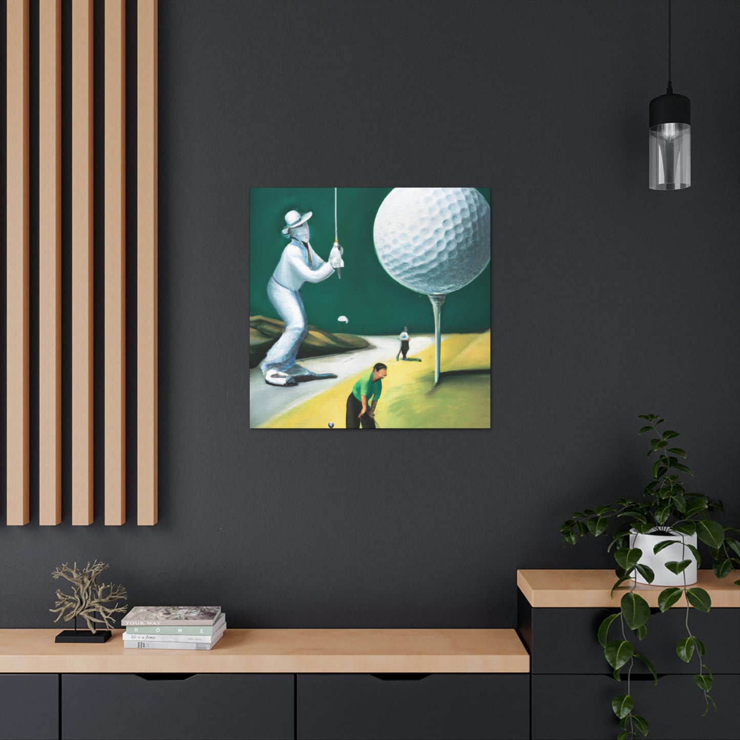 Golfing Through Dreamland - Canvas